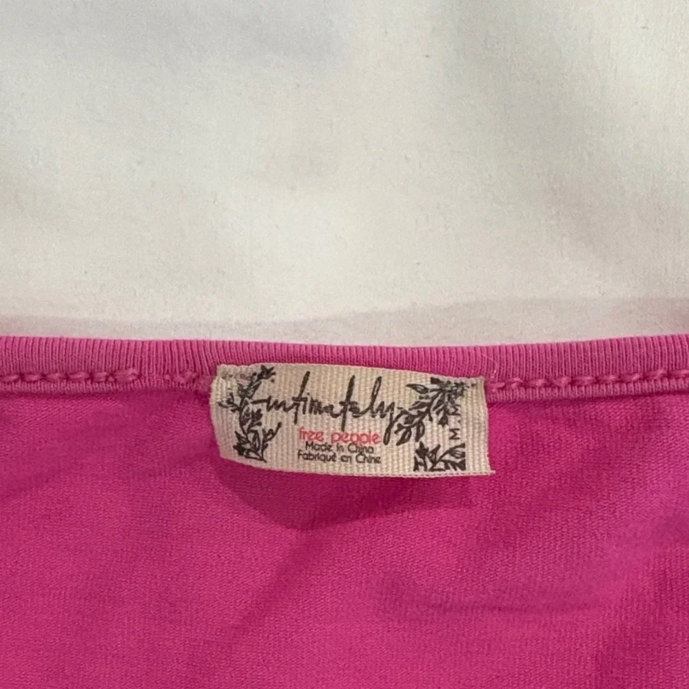 Free People Hot Pink Strapless Tank Top